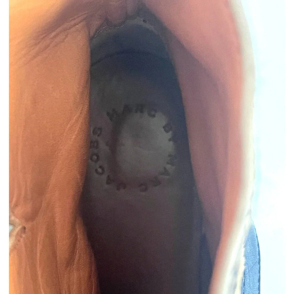 MARC BY MARC JACOBS Engineer Leopard Print Biker Ankle Boots Women's Siz… - Picture 10 of 10